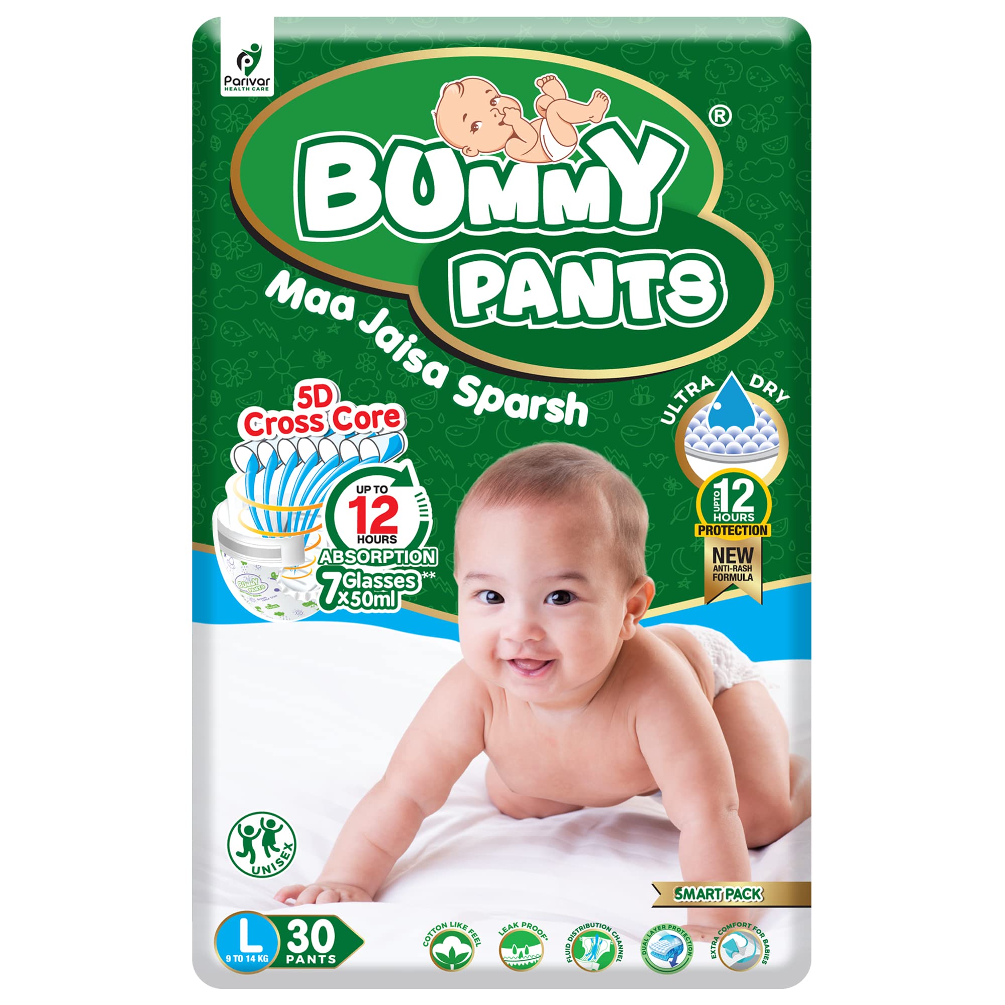 Buy Champs Baby Diaper Soft & Dry Baby Pants- Large Size ( 62 Pcs) (Pack of  2) Online at Best Prices in India - JioMart.