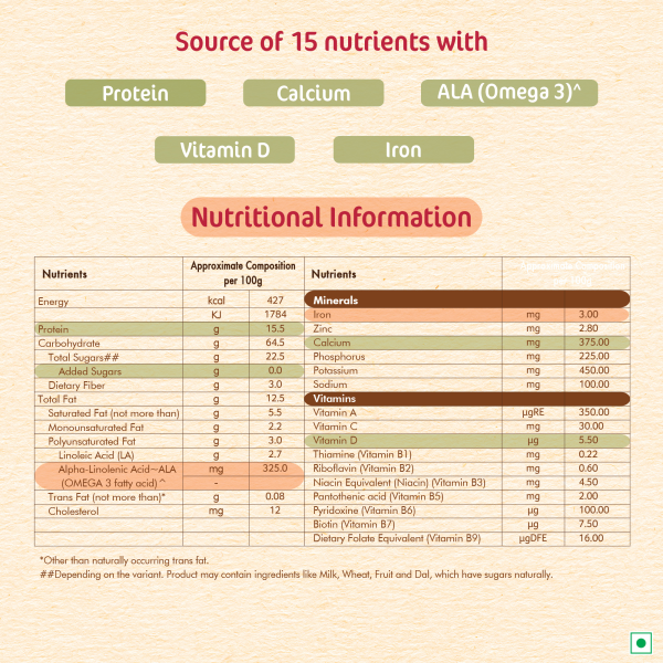 Nestle Cerelac Baby Cereal No Refined Sugar - Wheat (6 - 24 M) 300gm - Image 5